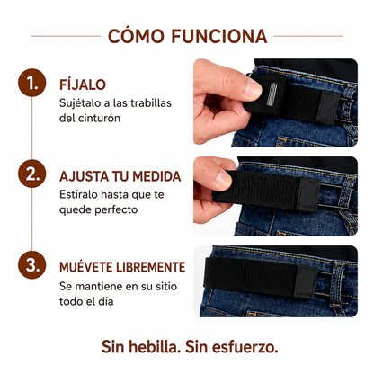 Cinturón sin hebilla
